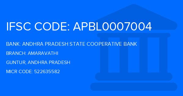Andhra Pradesh State Cooperative Bank Amaravathi Branch IFSC Code