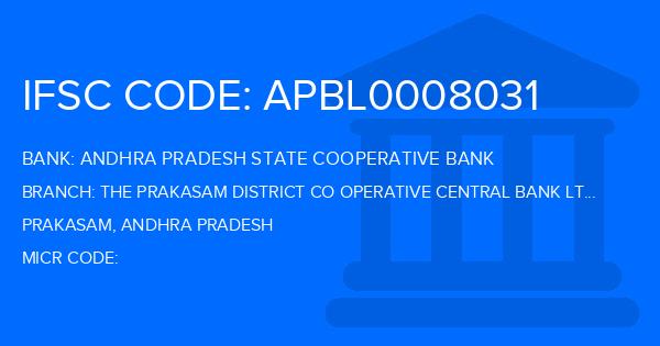 Andhra Pradesh State Cooperative Bank The Prakasam District Co Operative Central Bank Ltd Mundlamuru Branch IFSC Code