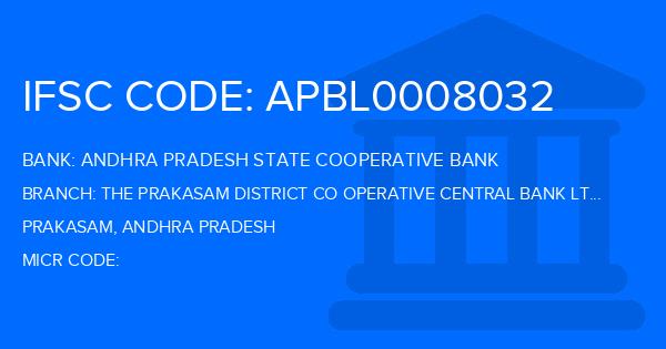 Andhra Pradesh State Cooperative Bank The Prakasam District Co Operative Central Bank Ltd Dornala Branch IFSC Code