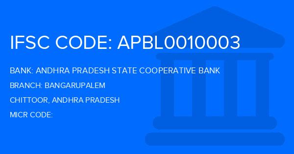 Andhra Pradesh State Cooperative Bank Bangarupalem Branch IFSC Code