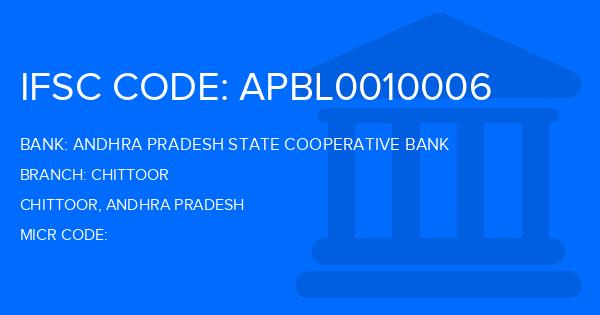Andhra Pradesh State Cooperative Bank Chittoor Branch IFSC Code