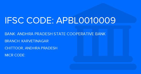 Andhra Pradesh State Cooperative Bank Karvetinagar Branch IFSC Code