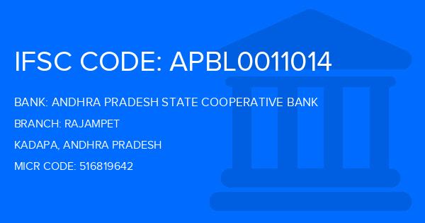 Andhra Pradesh State Cooperative Bank Rajampet Branch IFSC Code