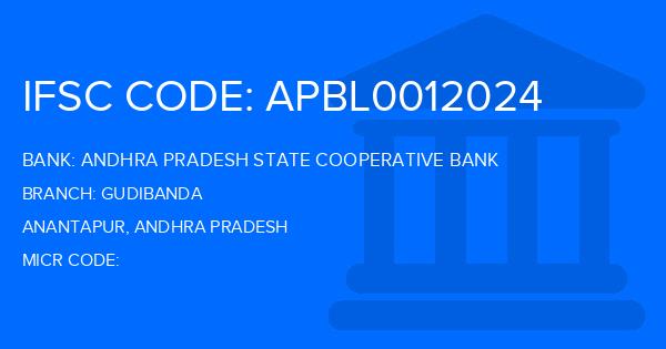 Andhra Pradesh State Cooperative Bank Gudibanda Branch IFSC Code