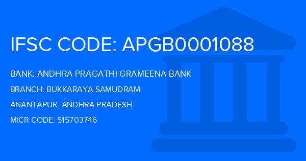 Andhra Pragathi Grameena Bank (APGB) Bukkaraya Samudram Branch IFSC Code