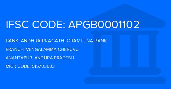 Andhra Pragathi Grameena Bank (APGB) Vengalamma Cheruvu Branch IFSC Code