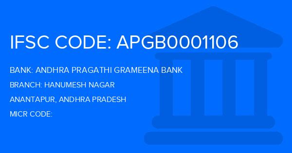 Andhra Pragathi Grameena Bank (APGB) Hanumesh Nagar Branch IFSC Code