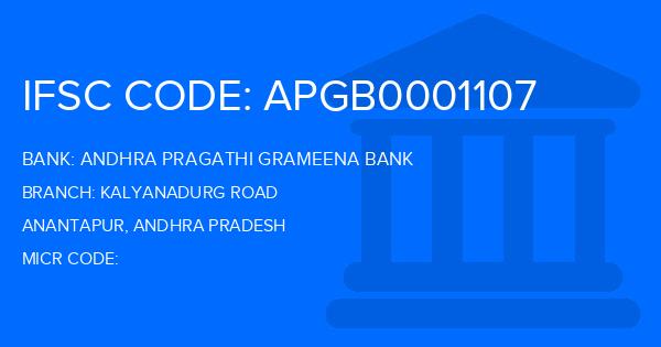 Andhra Pragathi Grameena Bank (APGB) Kalyanadurg Road Branch IFSC Code