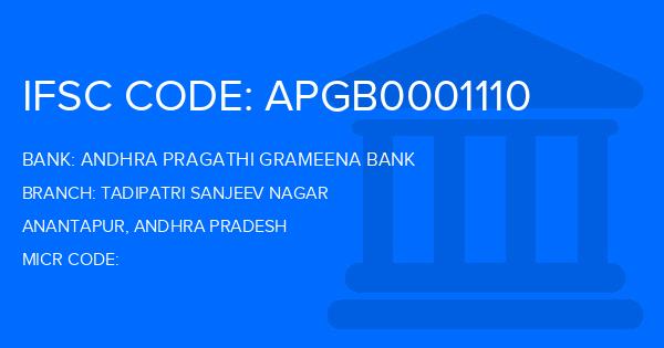 Andhra Pragathi Grameena Bank (APGB) Tadipatri Sanjeev Nagar Branch IFSC Code