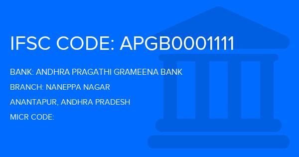 Andhra Pragathi Grameena Bank (APGB) Naneppa Nagar Branch IFSC Code