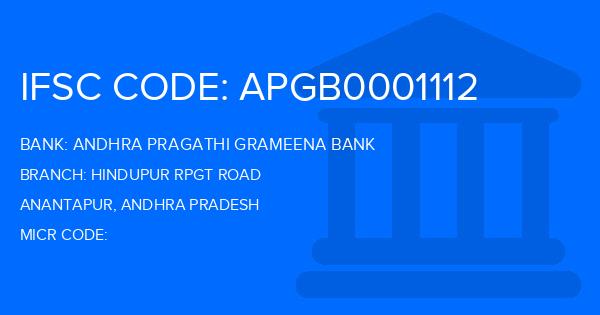 Andhra Pragathi Grameena Bank (APGB) Hindupur Rpgt Road Branch IFSC Code