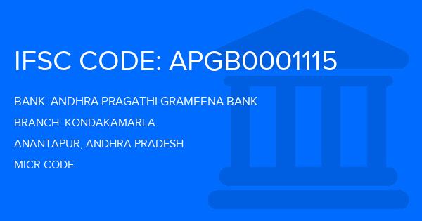 Andhra Pragathi Grameena Bank (APGB) Kondakamarla Branch IFSC Code