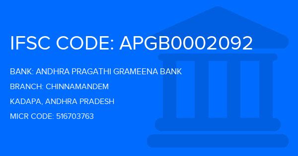 Andhra Pragathi Grameena Bank (APGB) Chinnamandem Branch IFSC Code