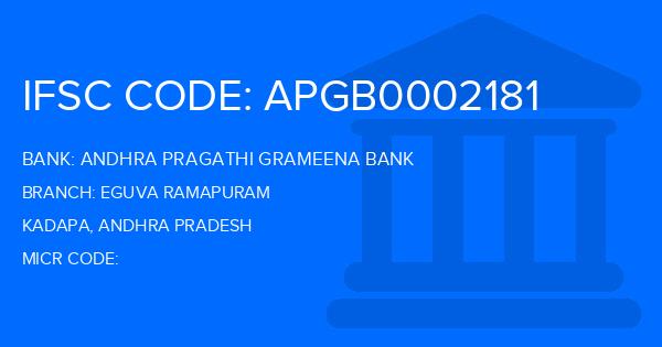 Andhra Pragathi Grameena Bank (APGB) Eguva Ramapuram Branch IFSC Code