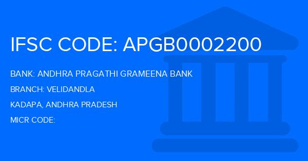 Andhra Pragathi Grameena Bank (APGB) Velidandla Branch IFSC Code