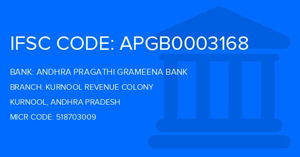 Andhra Pragathi Grameena Bank (APGB) Kurnool Revenue Colony Branch IFSC Code