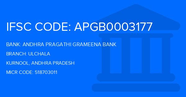 Andhra Pragathi Grameena Bank (APGB) Ulchala Branch IFSC Code