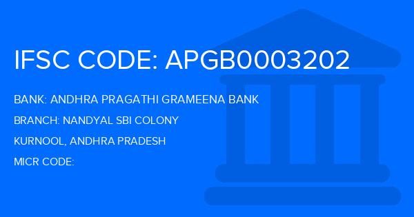 Andhra Pragathi Grameena Bank (APGB) Nandyal Sbi Colony Branch IFSC Code