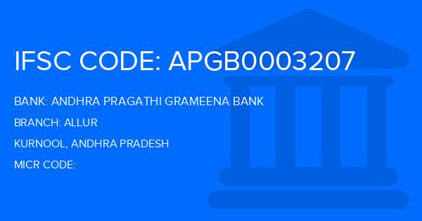 Andhra Pragathi Grameena Bank (APGB) Allur Branch IFSC Code