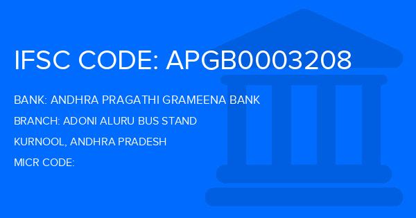Andhra Pragathi Grameena Bank (APGB) Adoni Aluru Bus Stand Branch IFSC Code