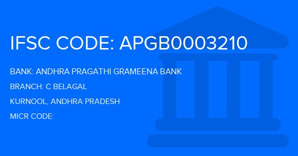 Andhra Pragathi Grameena Bank (APGB) C Belagal Branch IFSC Code