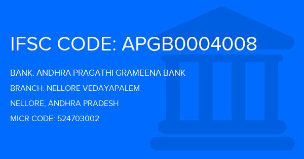 Andhra Pragathi Grameena Bank (APGB) Nellore Vedayapalem Branch IFSC Code