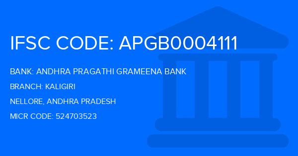 Andhra Pragathi Grameena Bank (APGB) Kaligiri Branch IFSC Code
