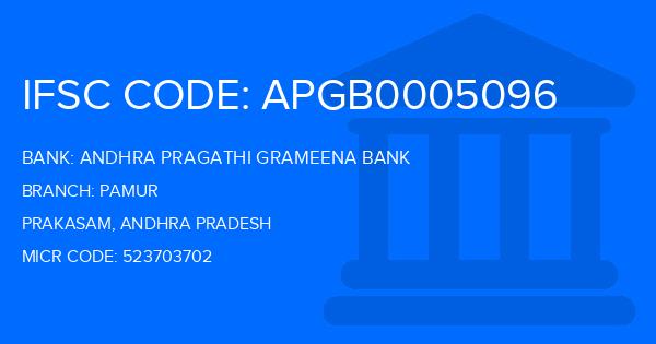 Andhra Pragathi Grameena Bank (APGB) Pamur Branch IFSC Code