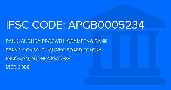 Andhra Pragathi Grameena Bank (APGB) Ongole Housing Board Colony Branch IFSC Code