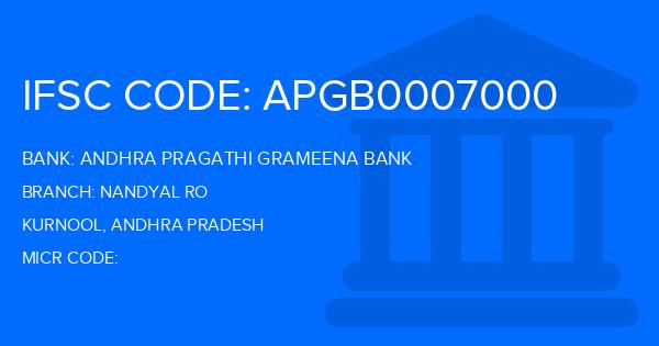 Andhra Pragathi Grameena Bank (APGB) Nandyal Ro Branch IFSC Code