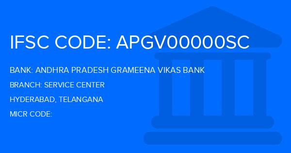 Andhra Pradesh Grameena Vikas Bank (APGVB) Service Center Branch IFSC Code