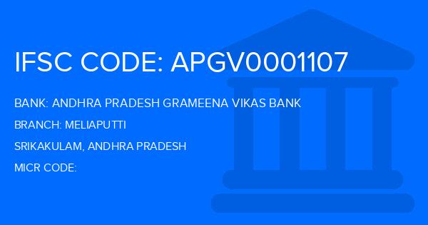 Andhra Pradesh Grameena Vikas Bank (APGVB) Meliaputti Branch IFSC Code