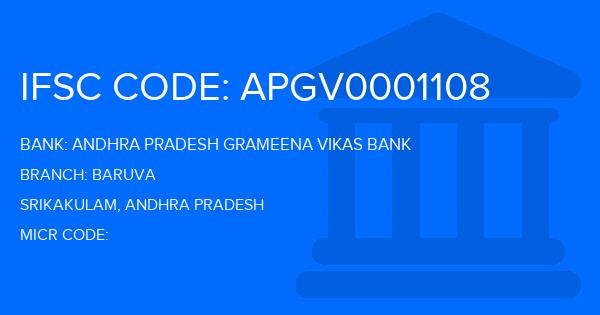 Andhra Pradesh Grameena Vikas Bank (APGVB) Baruva Branch IFSC Code