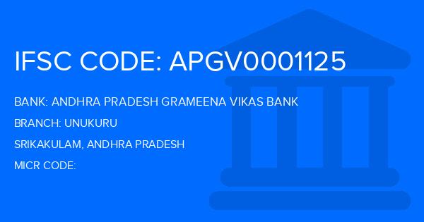 Andhra Pradesh Grameena Vikas Bank (APGVB) Unukuru Branch IFSC Code