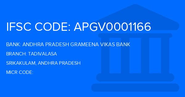 Andhra Pradesh Grameena Vikas Bank (APGVB) Tadivalasa Branch IFSC Code