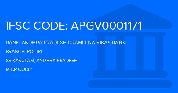 Andhra Pradesh Grameena Vikas Bank (APGVB) Pogiri Branch IFSC Code