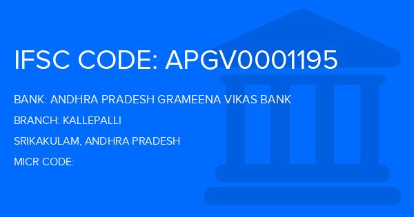 Andhra Pradesh Grameena Vikas Bank (APGVB) Kallepalli Branch IFSC Code