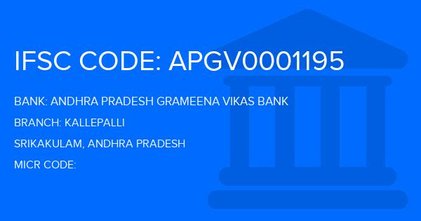 Andhra Pradesh Grameena Vikas Bank (APGVB) Kallepalli Branch IFSC Code