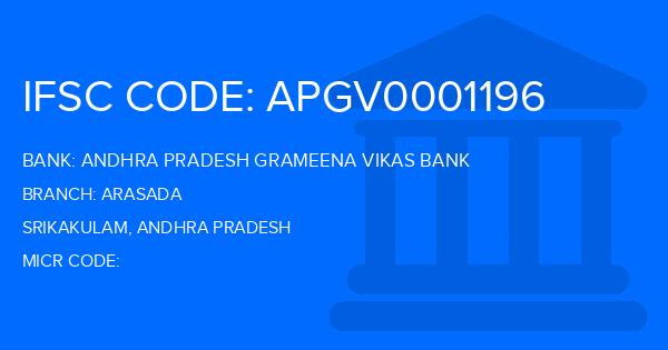 Andhra Pradesh Grameena Vikas Bank (APGVB) Arasada Branch IFSC Code