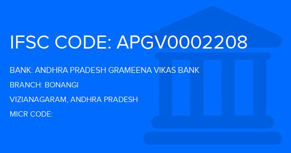 Andhra Pradesh Grameena Vikas Bank (APGVB) Bonangi Branch IFSC Code