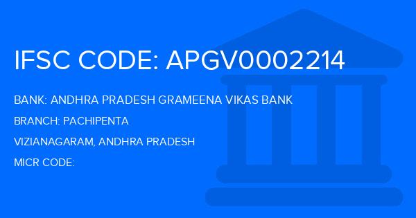 Andhra Pradesh Grameena Vikas Bank (APGVB) Pachipenta Branch IFSC Code