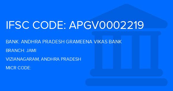 Andhra Pradesh Grameena Vikas Bank (APGVB) Jami Branch IFSC Code