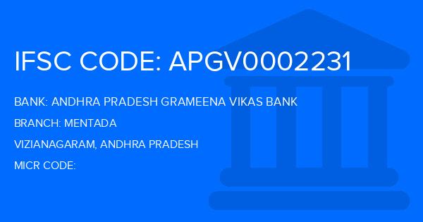 Andhra Pradesh Grameena Vikas Bank (APGVB) Mentada Branch IFSC Code