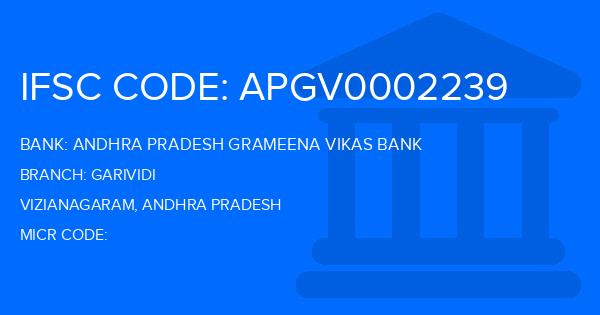 Andhra Pradesh Grameena Vikas Bank (APGVB) Garividi Branch IFSC Code