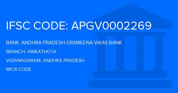 Andhra Pradesh Grameena Vikas Bank (APGVB) Arikathota Branch IFSC Code