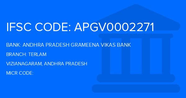 Andhra Pradesh Grameena Vikas Bank (APGVB) Terlam Branch IFSC Code