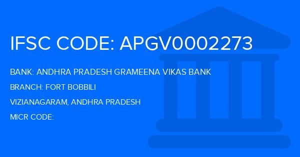 Andhra Pradesh Grameena Vikas Bank (APGVB) Fort Bobbili Branch IFSC Code
