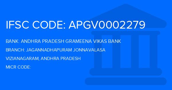 Andhra Pradesh Grameena Vikas Bank (APGVB) Jagannadhapuram Jonnavalasa Branch IFSC Code