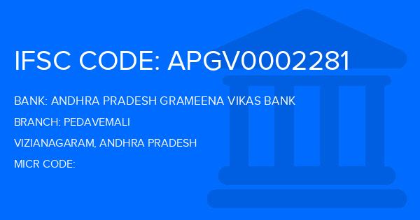 Andhra Pradesh Grameena Vikas Bank (APGVB) Pedavemali Branch IFSC Code