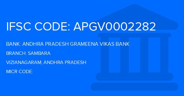Andhra Pradesh Grameena Vikas Bank (APGVB) Sambara Branch IFSC Code